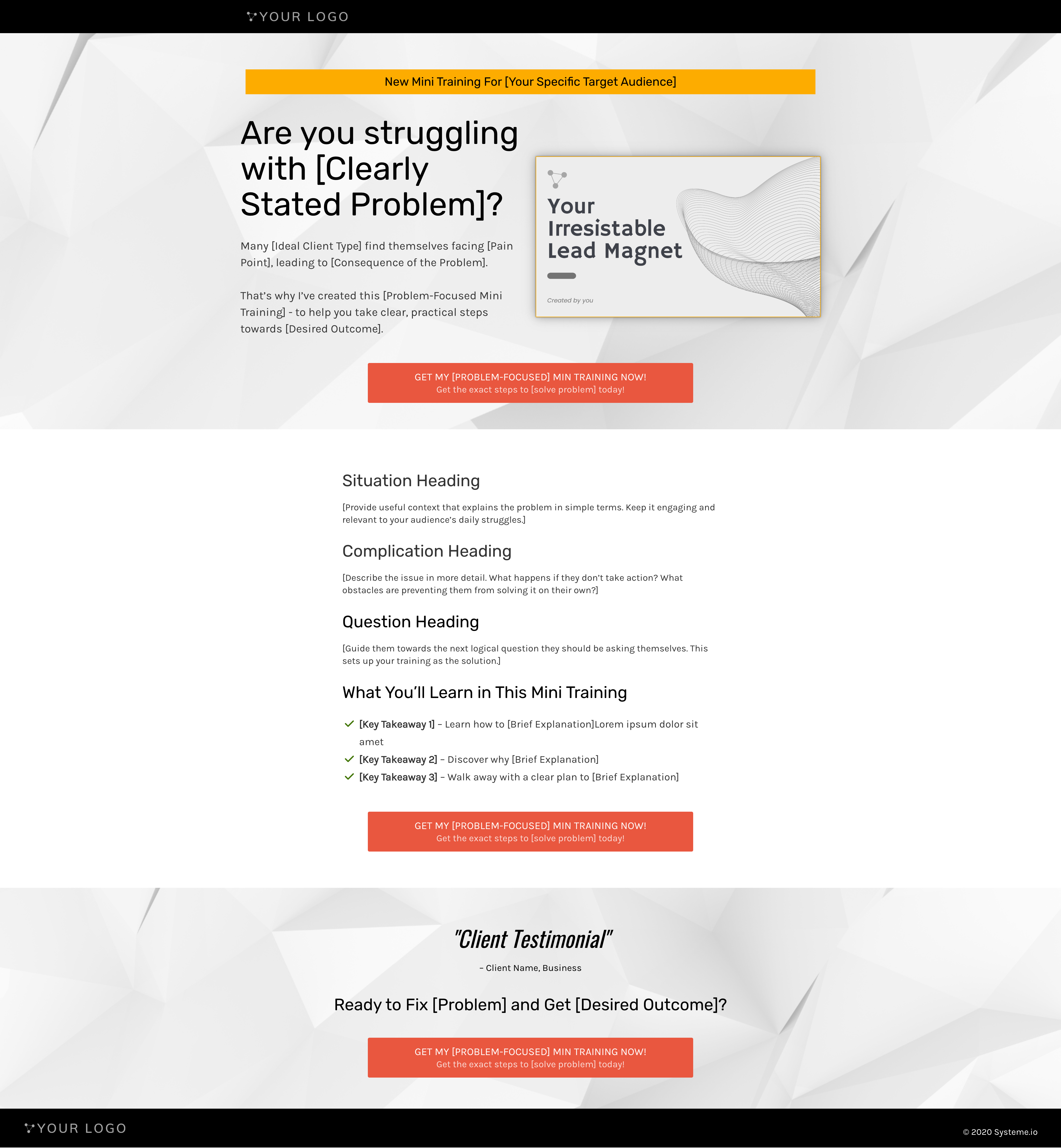 1. Appointment Booking Funnel - Optin-Page